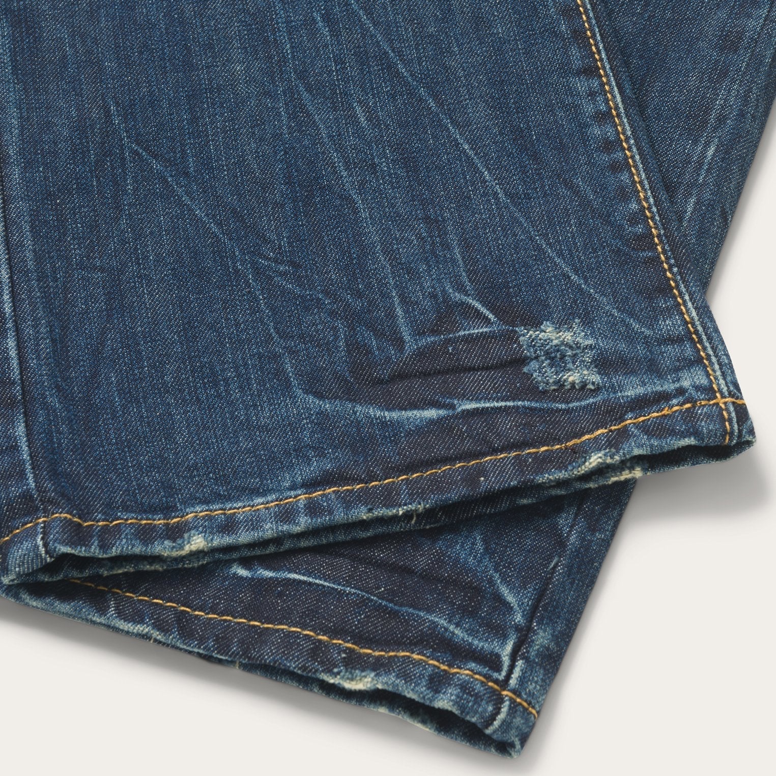 1014 Fit Destructed Dark Wash Jeans Blue | Stetson