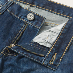 1014 Fit Semi-Destructed Wash Jeans Blue | Stetson