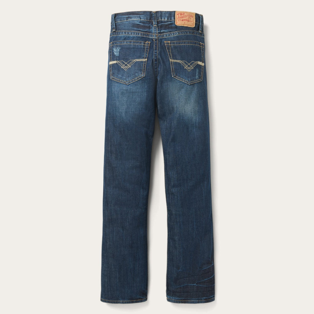 1312 Fit Jeans With Back Pocket Detail Blue | Stetson