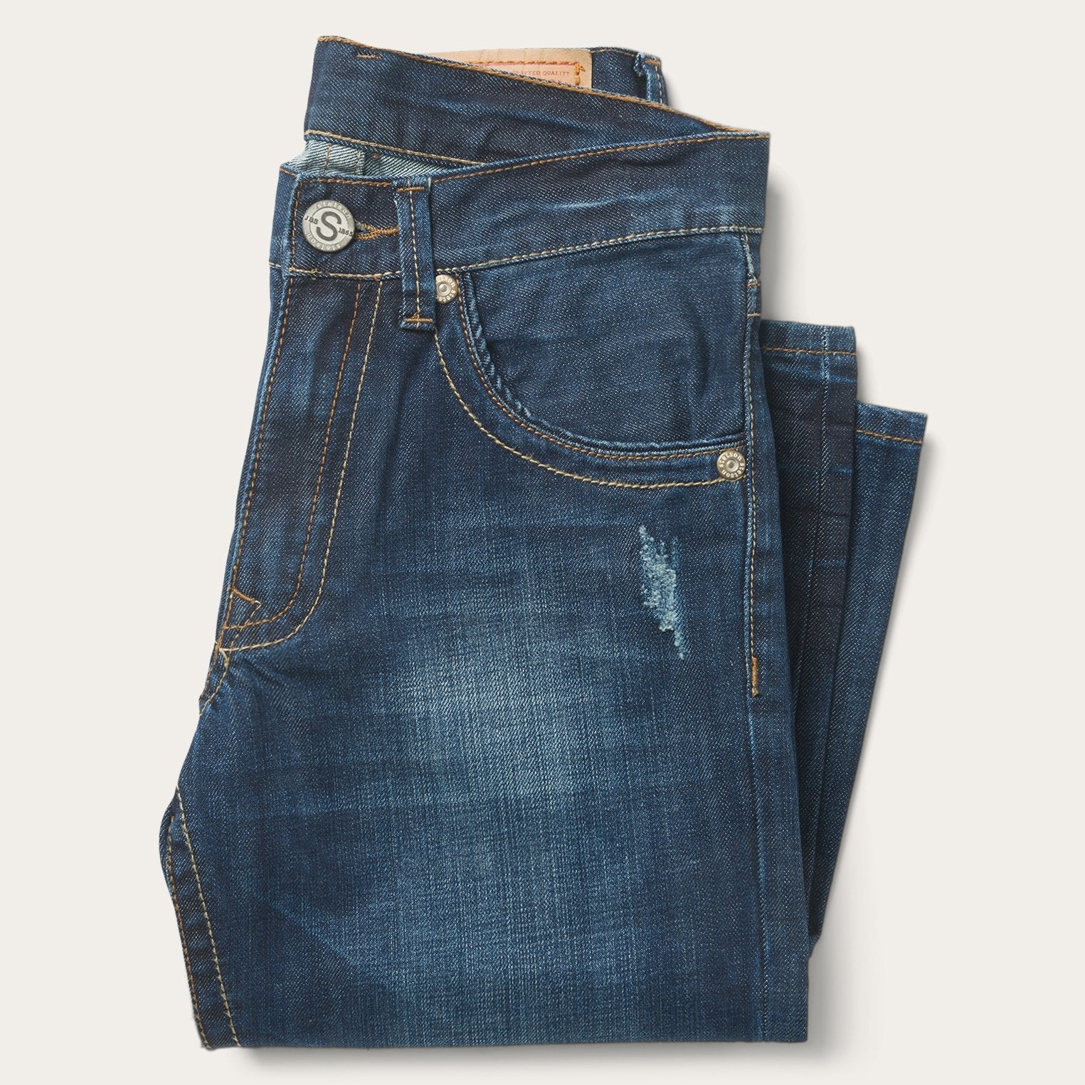 1312 Fit Jeans With Back Pocket Detail Blue | Stetson