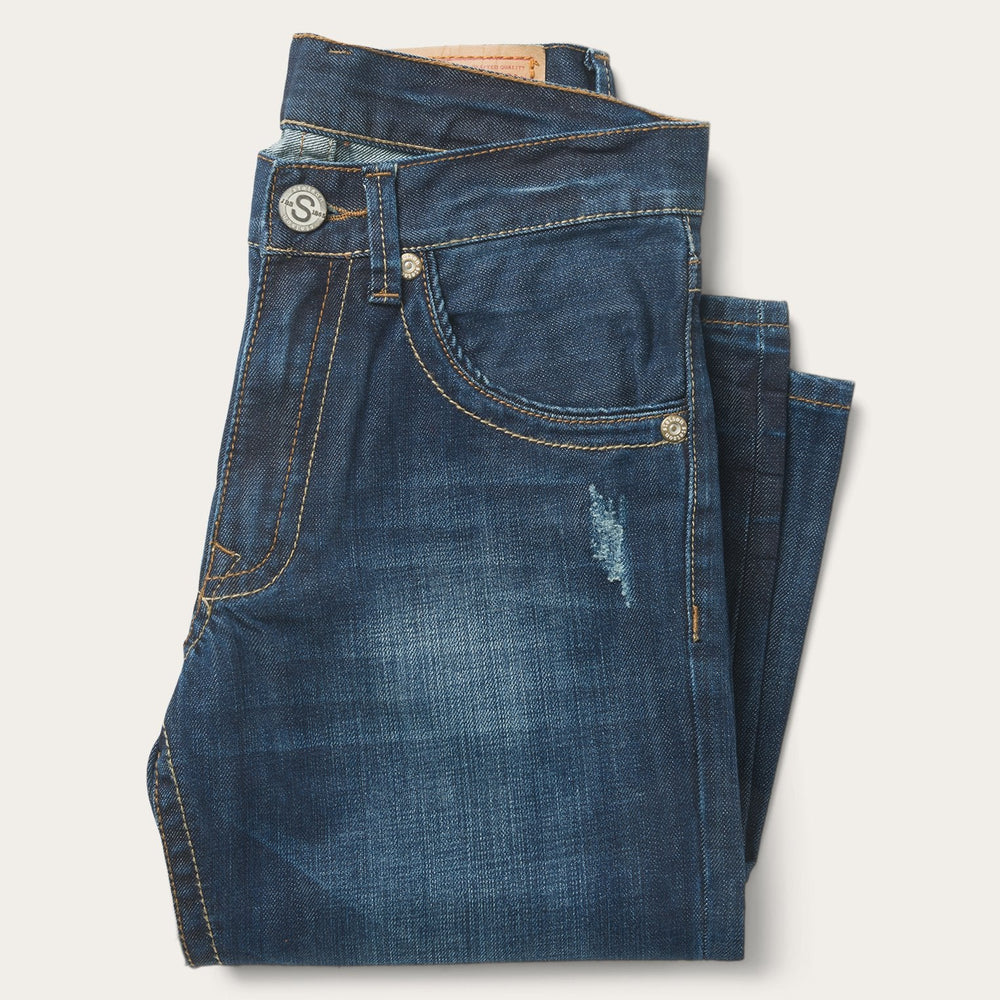 1312 Fit Jeans With Back Pocket Detail Blue | Stetson