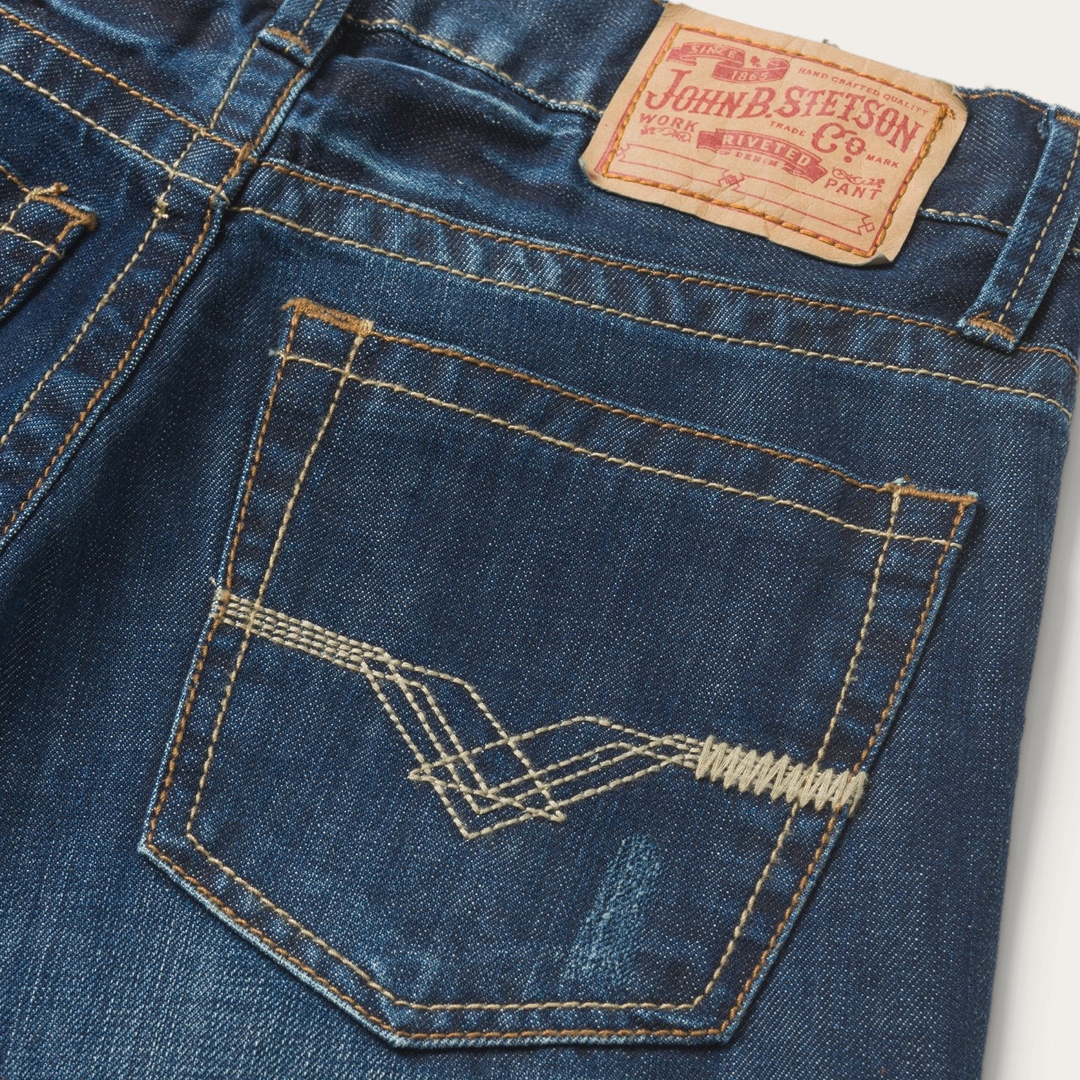 1312 Fit Jeans With Back Pocket Detail Blue | Stetson