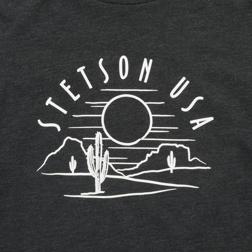 Cactus And Sunset Graphic Tee Black | Stetson