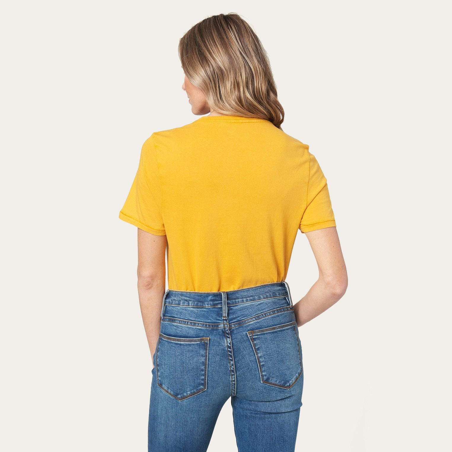Hold Your Horses Graphic Tee Yellow | Stetson