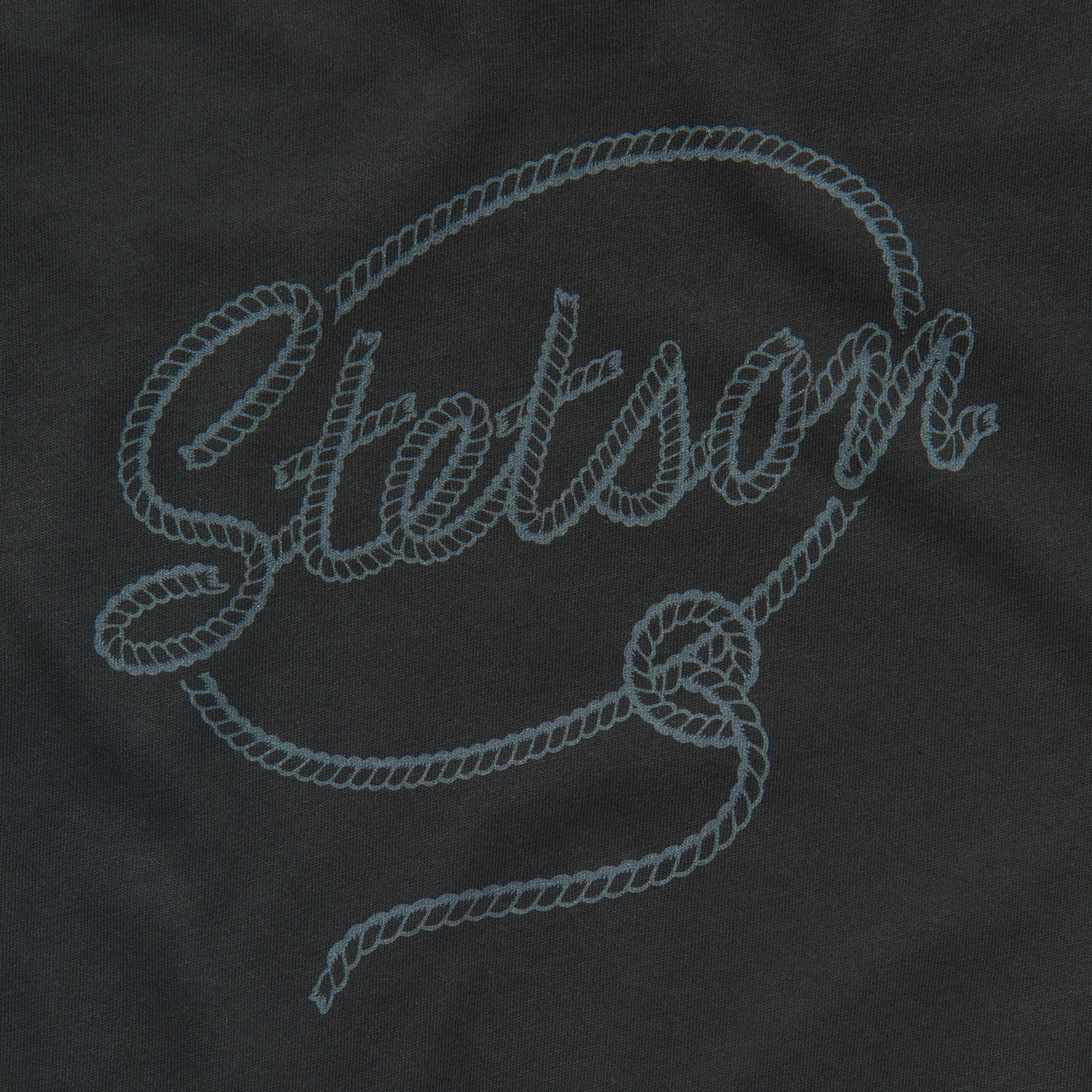 Rope Print Graphic Tee Black | Stetson