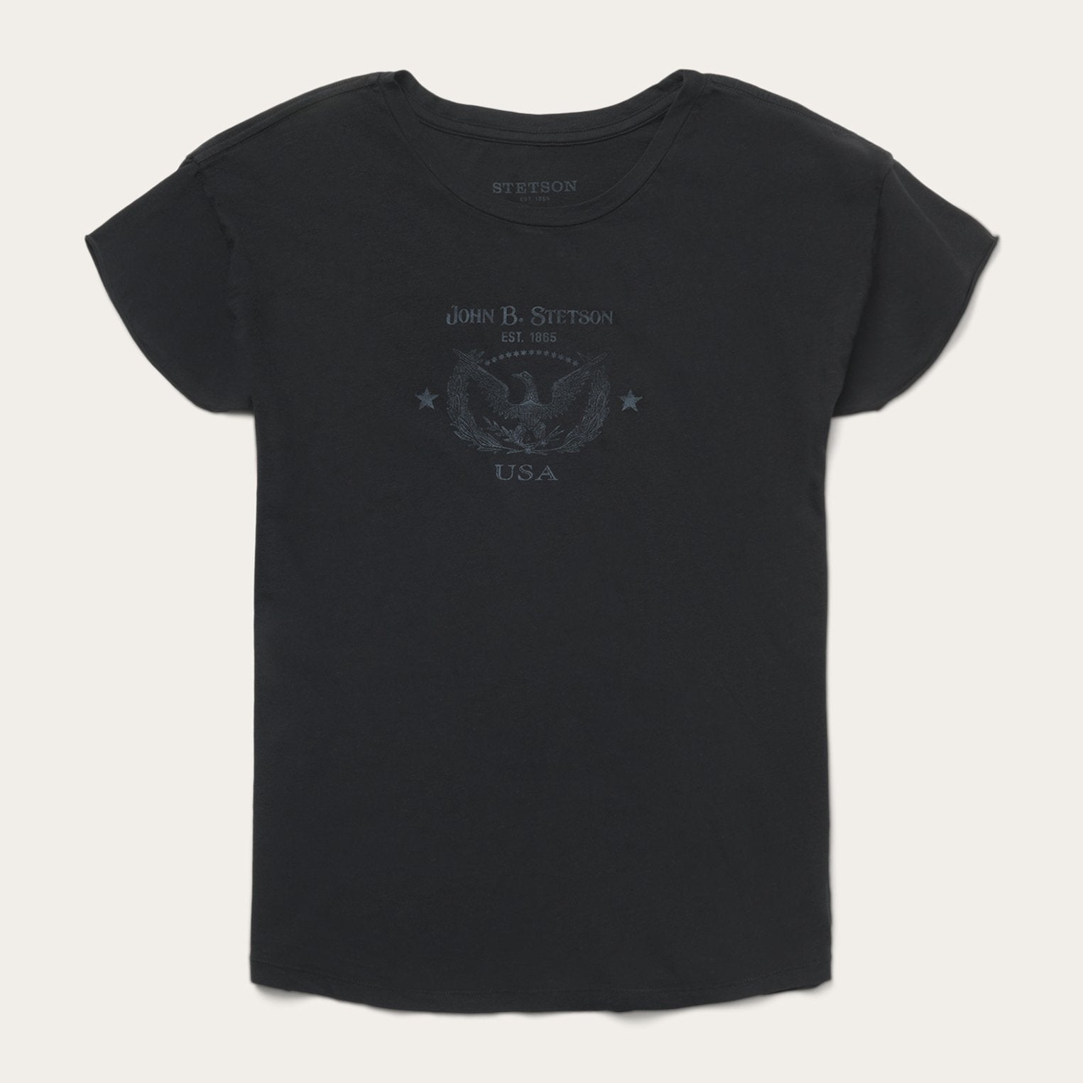 John B. Stetson Eagle Graphic Tee Black | Stetson