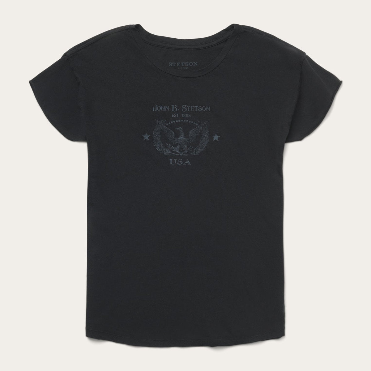 John B. Stetson Eagle Graphic Tee Black | Stetson