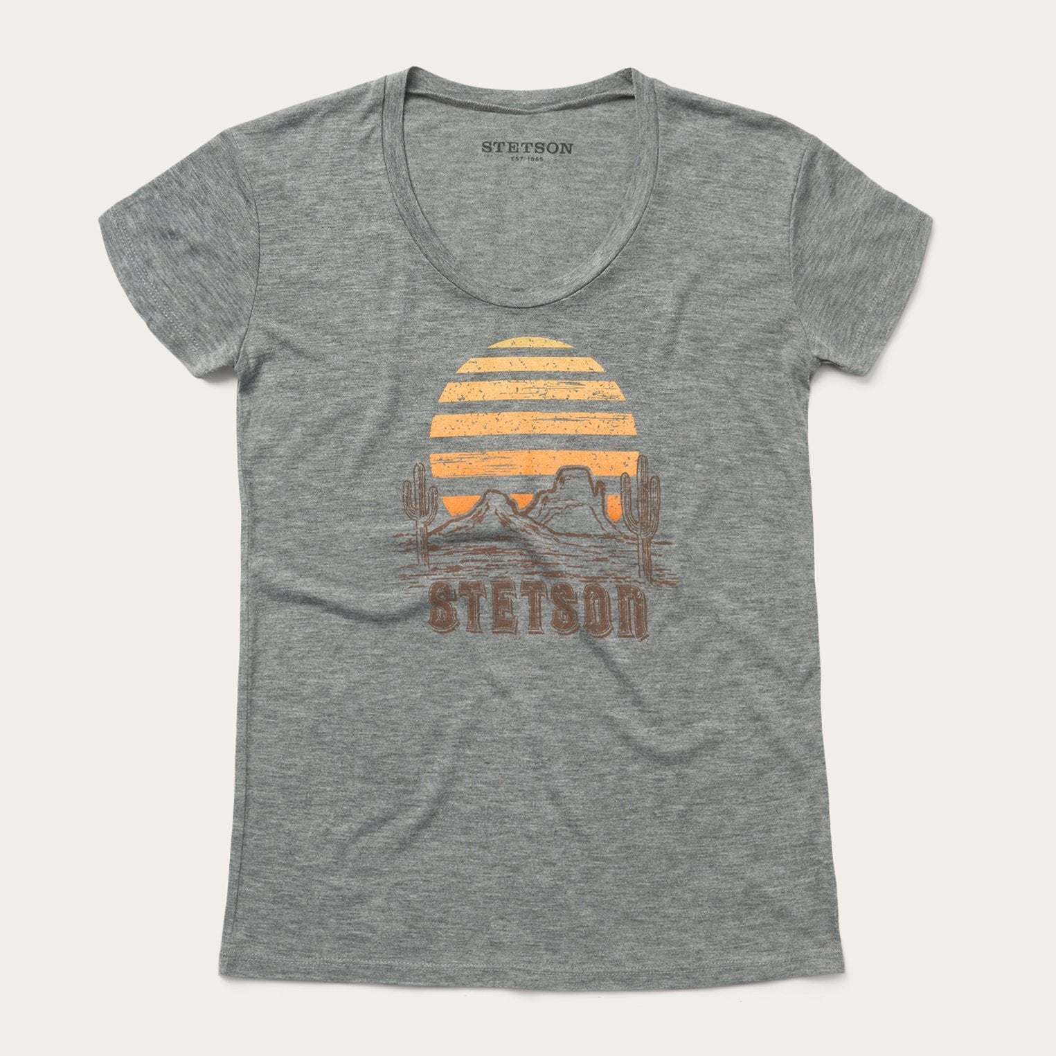 Sunset Graphic Tee Grey | Stetson
