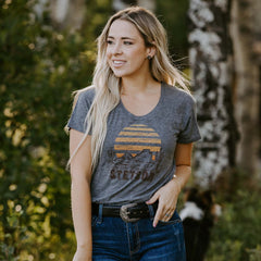 Sunset Graphic Tee Grey | Stetson