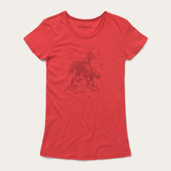 Cowgirl Graphic Tee Red | Stetson