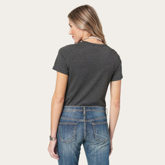 Riding Into The Sunset Graphic Tee Grey | Stetson