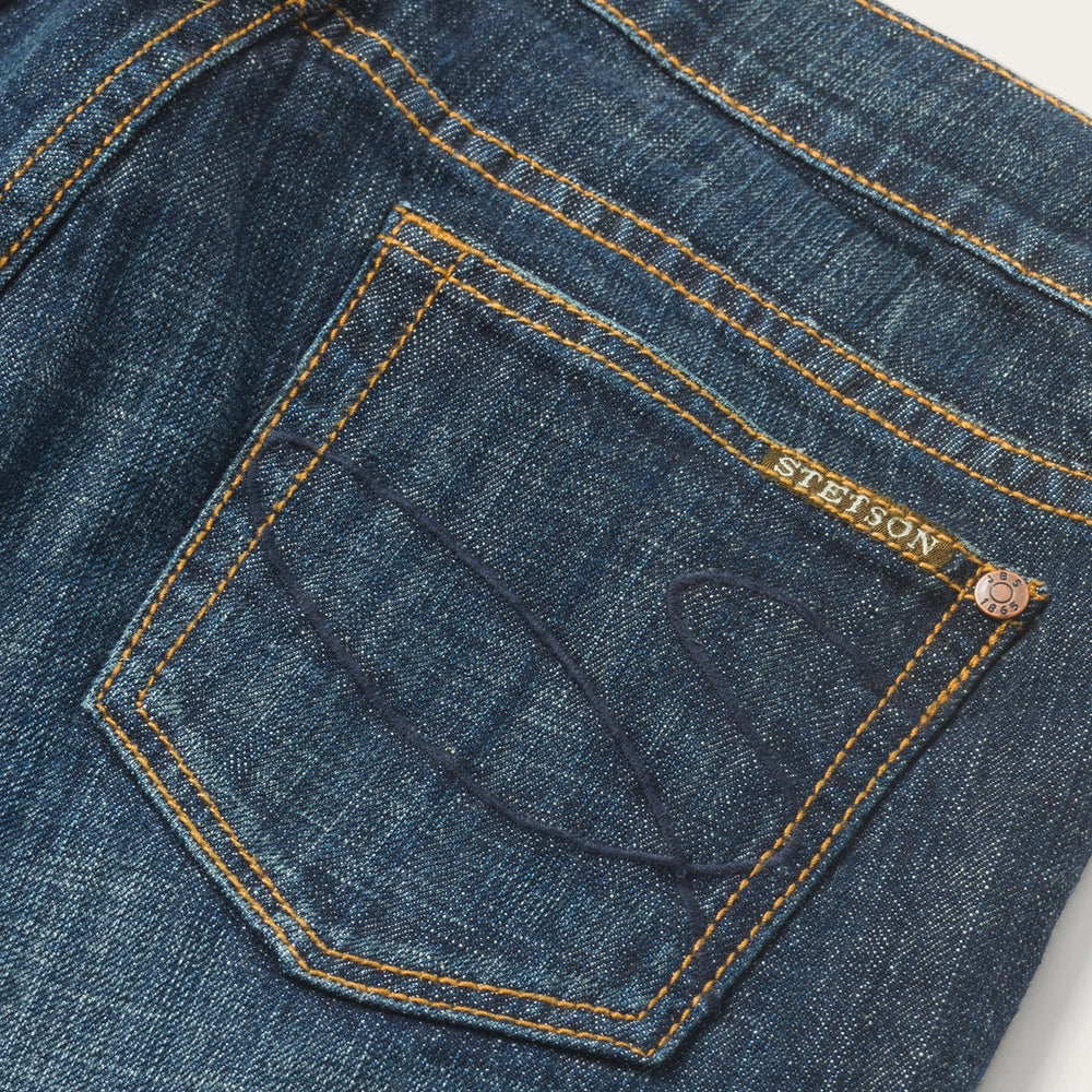 816 Classic Boot Cut Jeans In Dark Wash Blue | Stetson