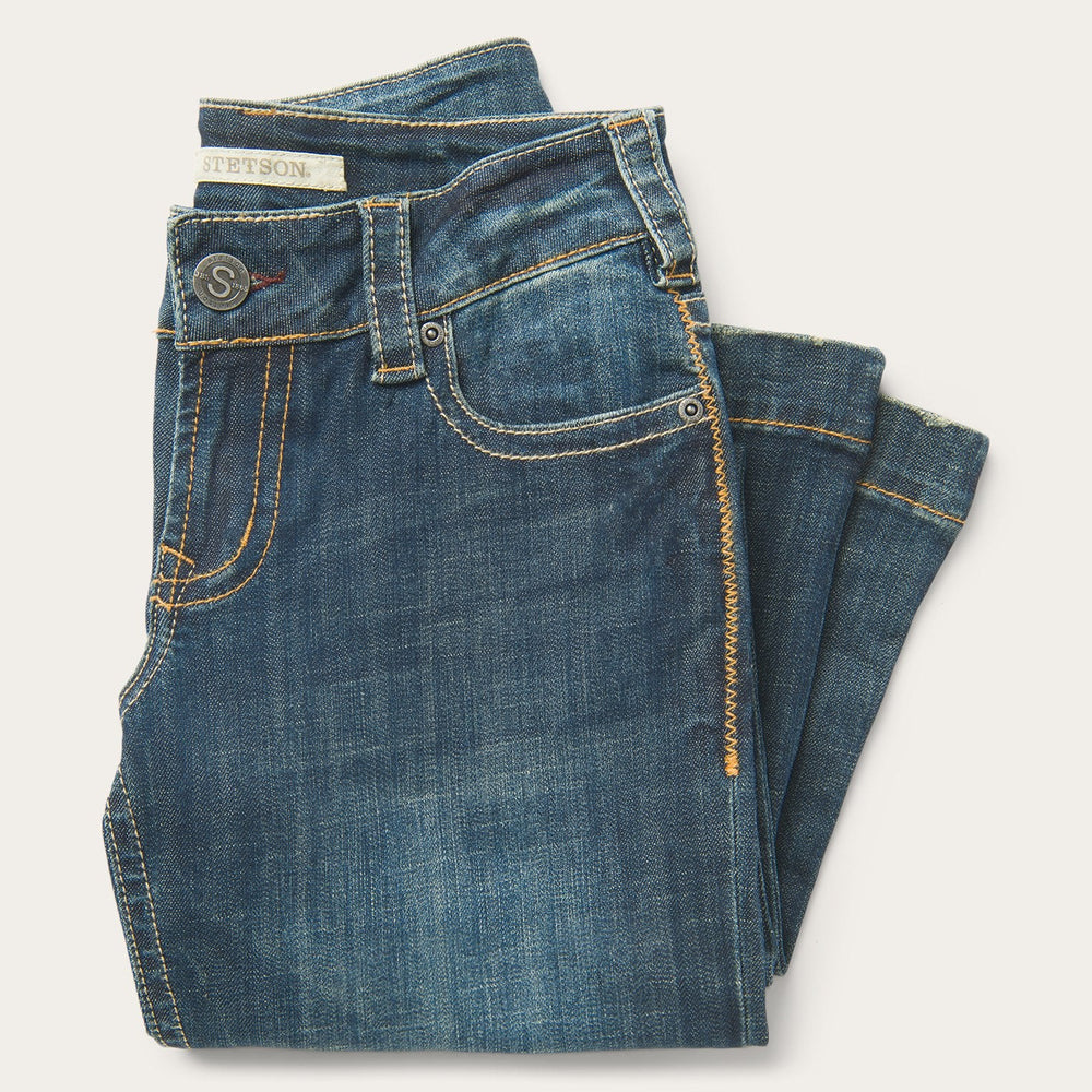 214 City Trouser Jeans In Medium Wash Blue | Stetson