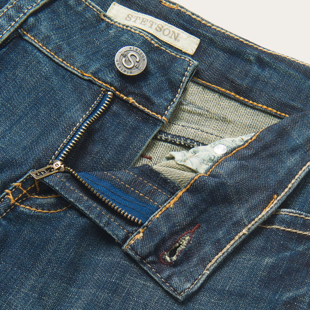 214 City Trouser Jeans In Medium Wash Blue | Stetson