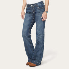 214 City Trouser Jeans With Chevron Back Pocket Blue | Stetson