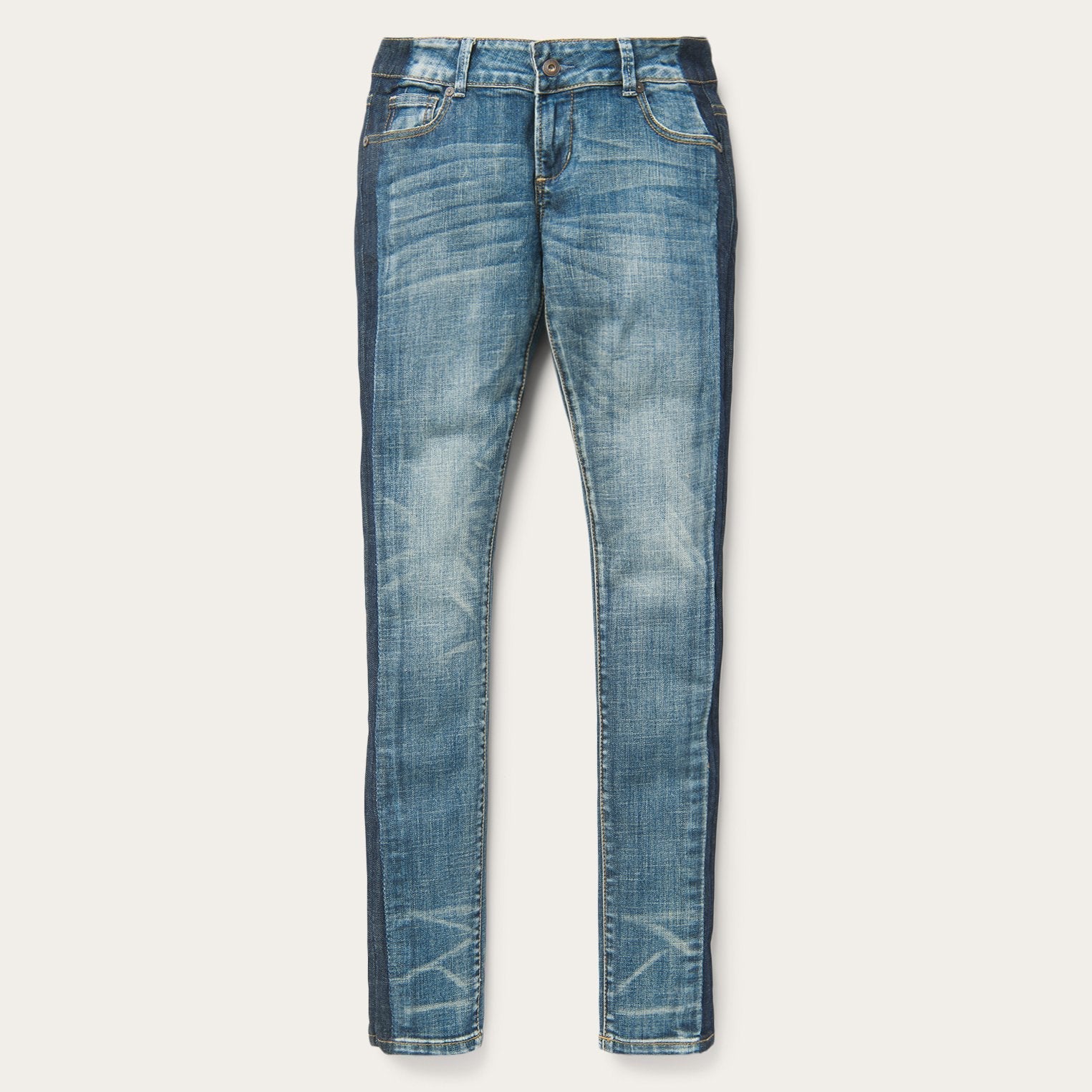 Skinny Fit Stripe Leg Jean Blue | Stetson