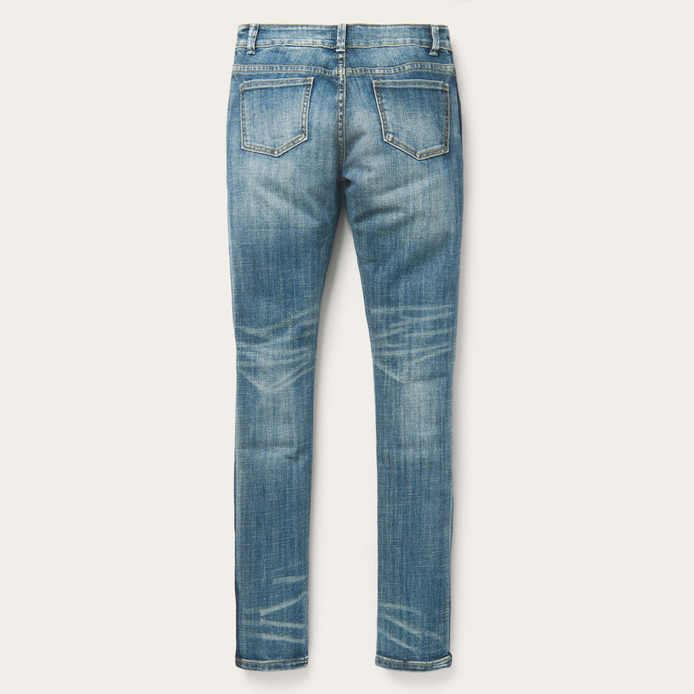 Skinny Fit Stripe Leg Jean Blue | Stetson