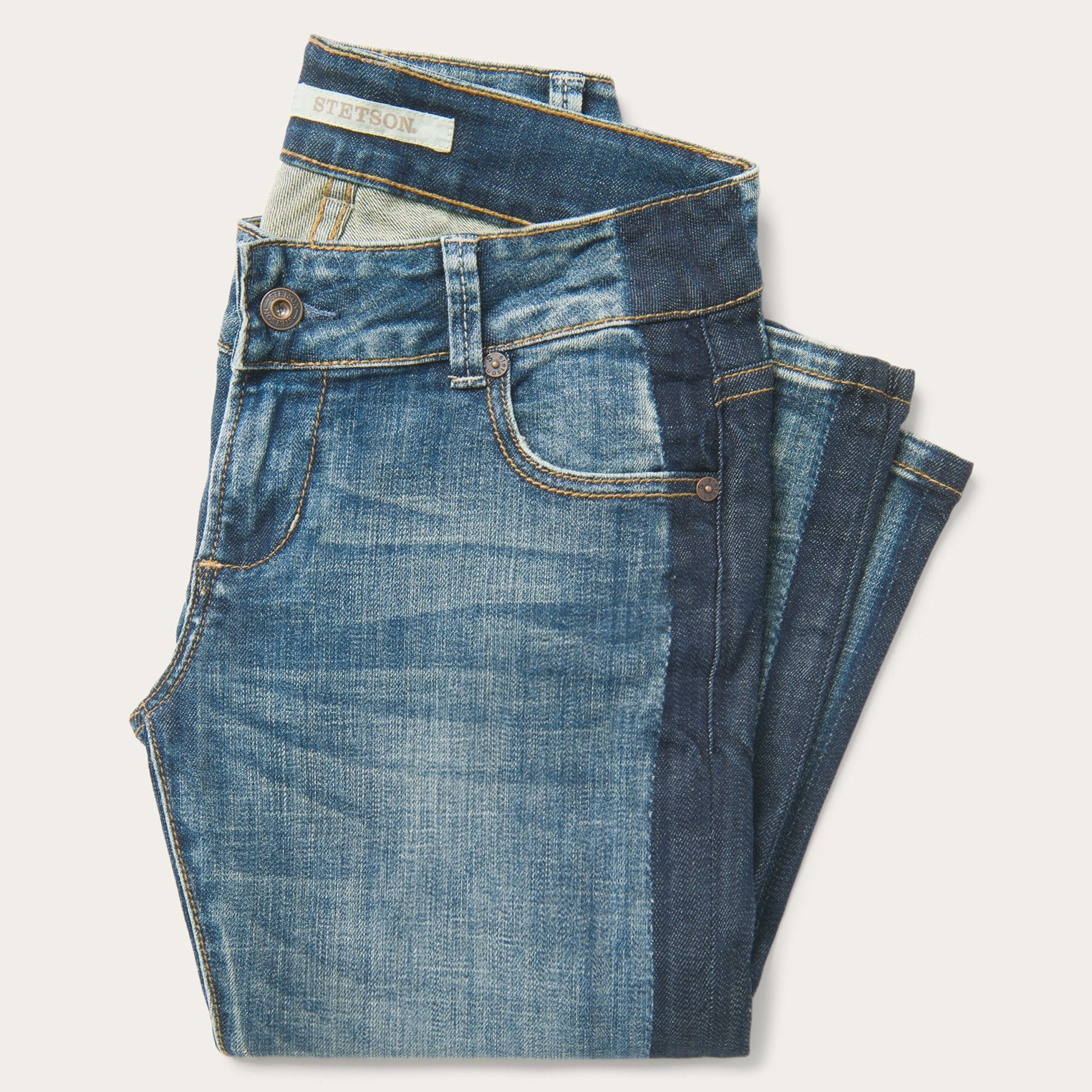 Skinny Fit Stripe Leg Jean Blue | Stetson