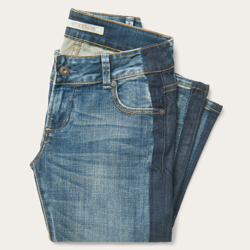 Skinny Fit Stripe Leg Jean Blue | Stetson