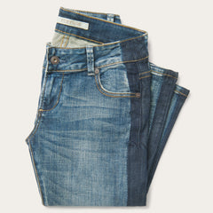 Skinny Fit Stripe Leg Jean Blue | Stetson