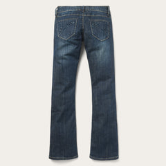 818 Bootcut Jean With "S" Back Pocket Blue | Stetson