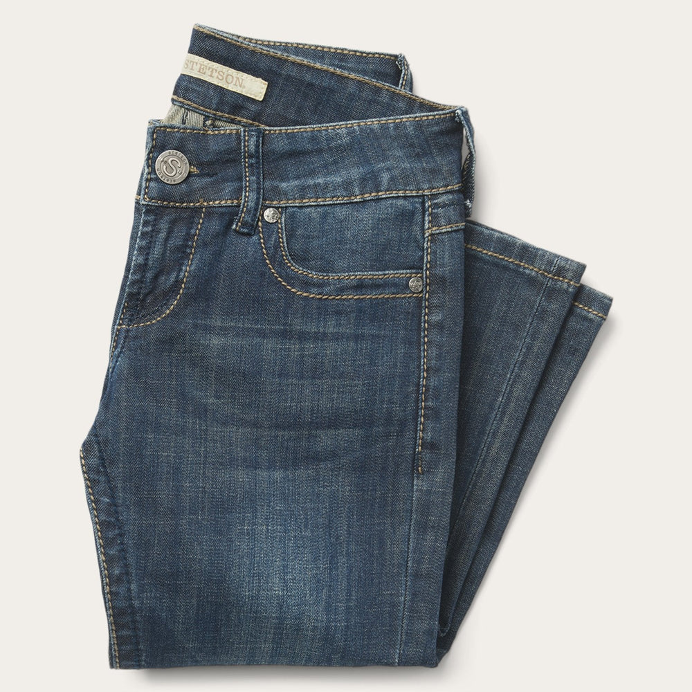 818 Bootcut Jean With "S" Back Pocket Blue | Stetson