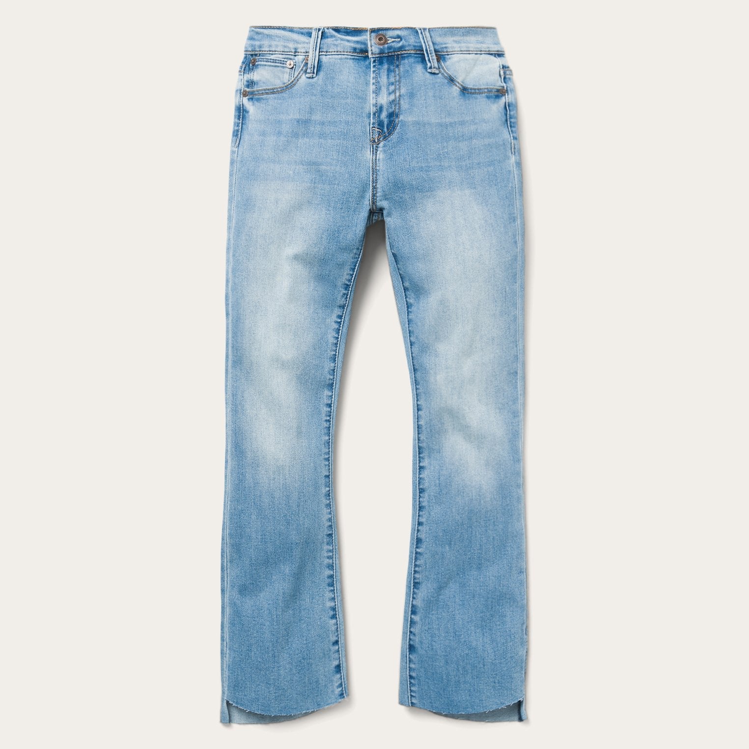 High Waist Flare Crop Jean Blue | Stetson