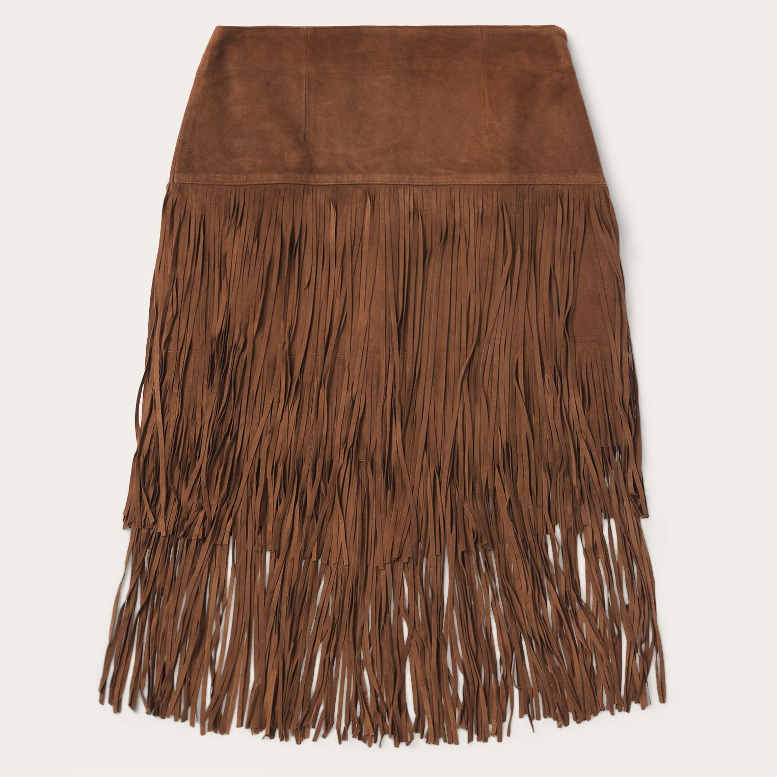 Suede Fringed Skirt Brown | Stetson