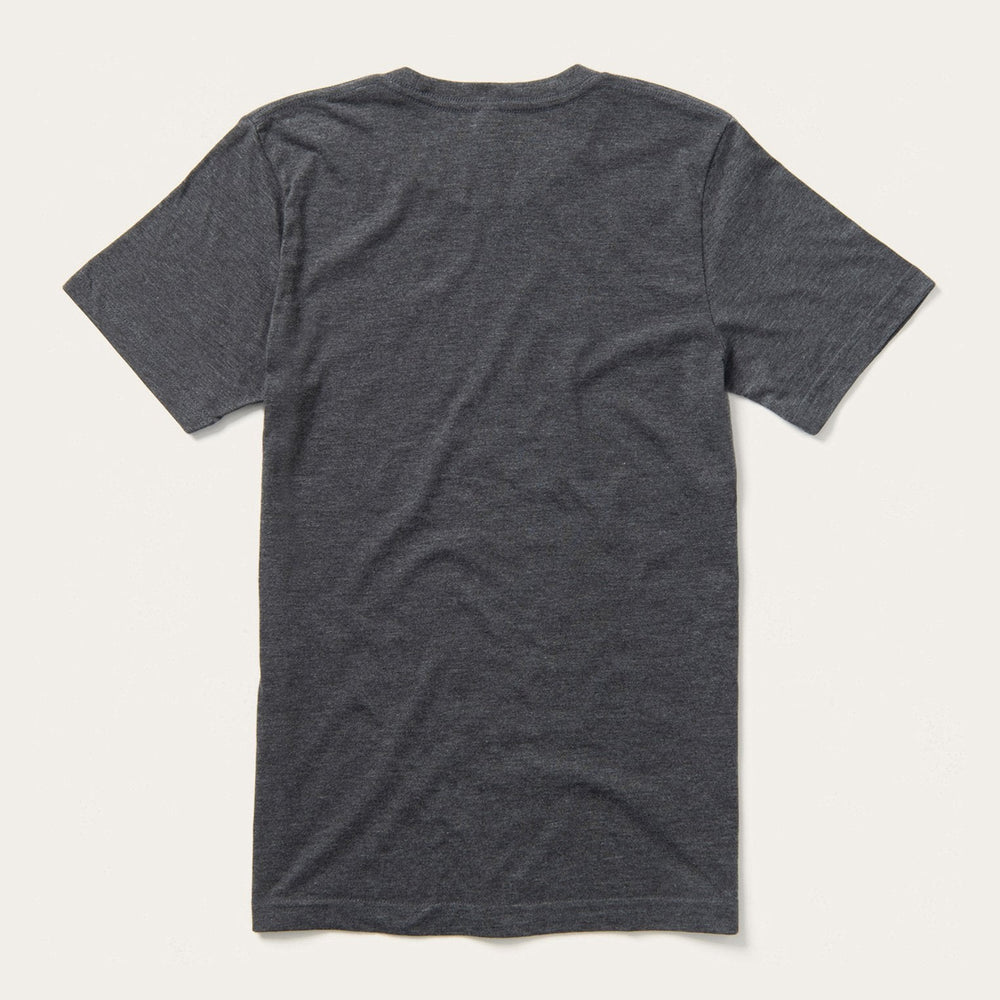 Distressed Stetson Graphic Tee Grey | Stetson