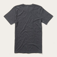 Distressed Stetson Graphic Tee Grey | Stetson