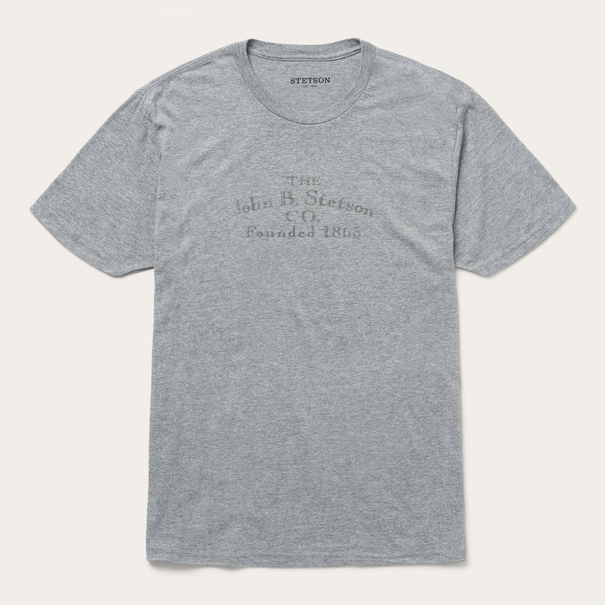 John B. Stetson Co Graphic Tee Grey | Stetson