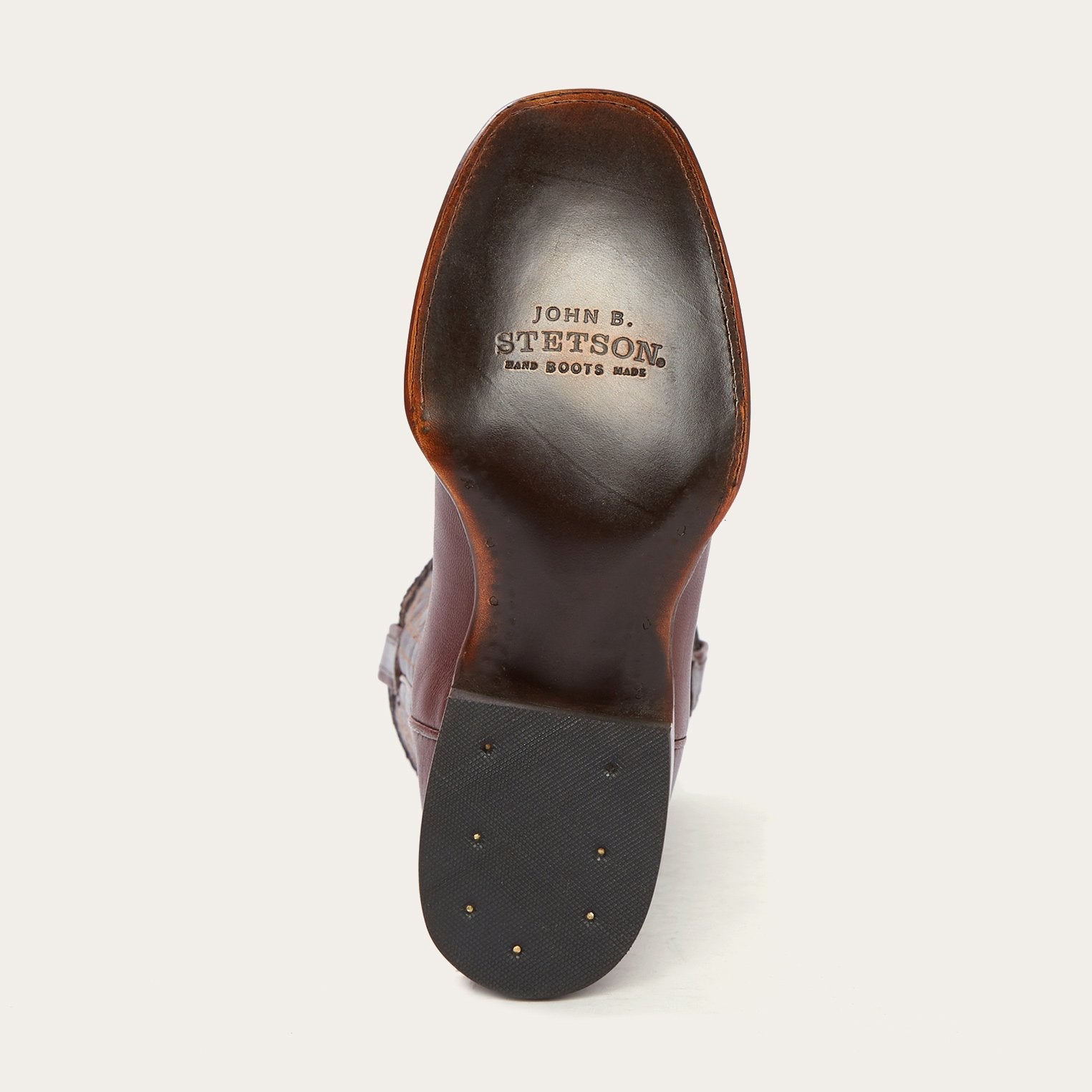 Denver Brown Goat Hand Stitched Cowboy Boot Brown | Stetson