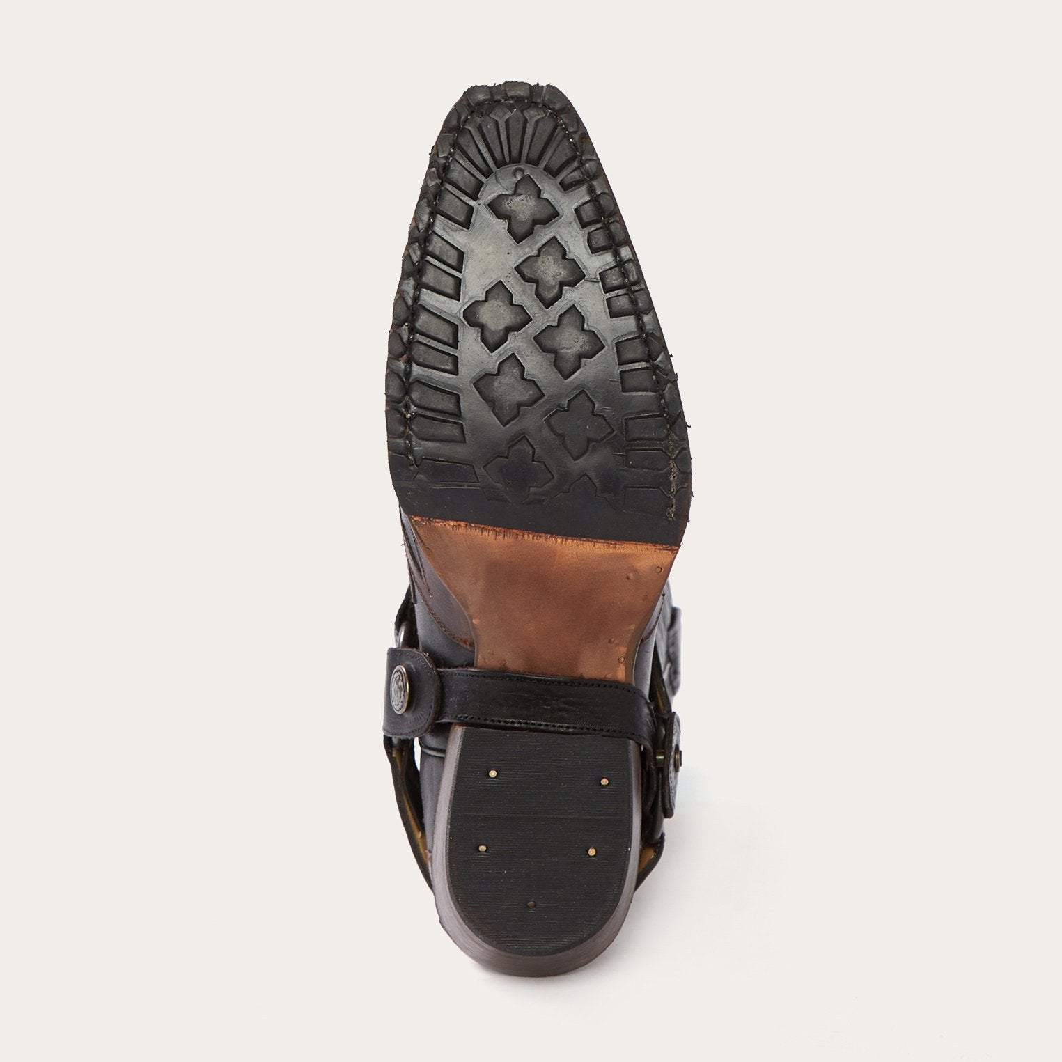 Biker Outlaw Oiled Leather Cowboy Boot Brown | Stetson