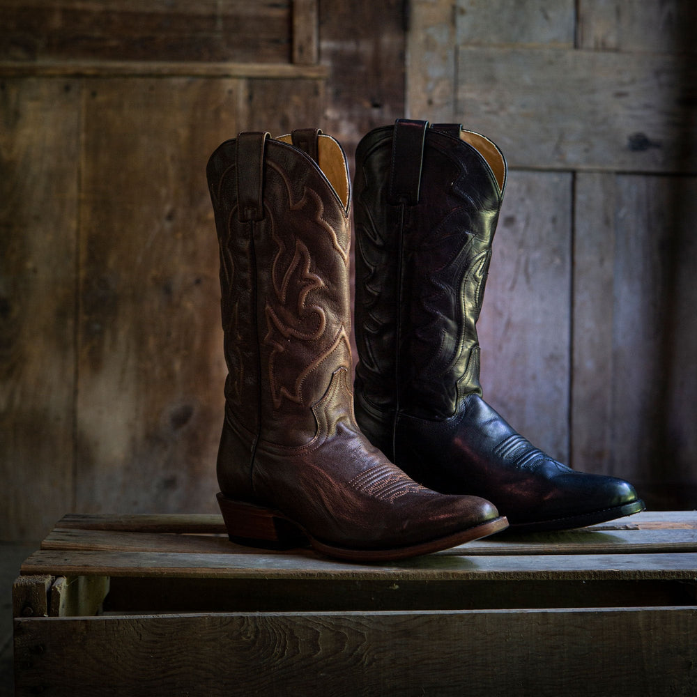 Carlisle Western Boots Distressed Brown | Stetson