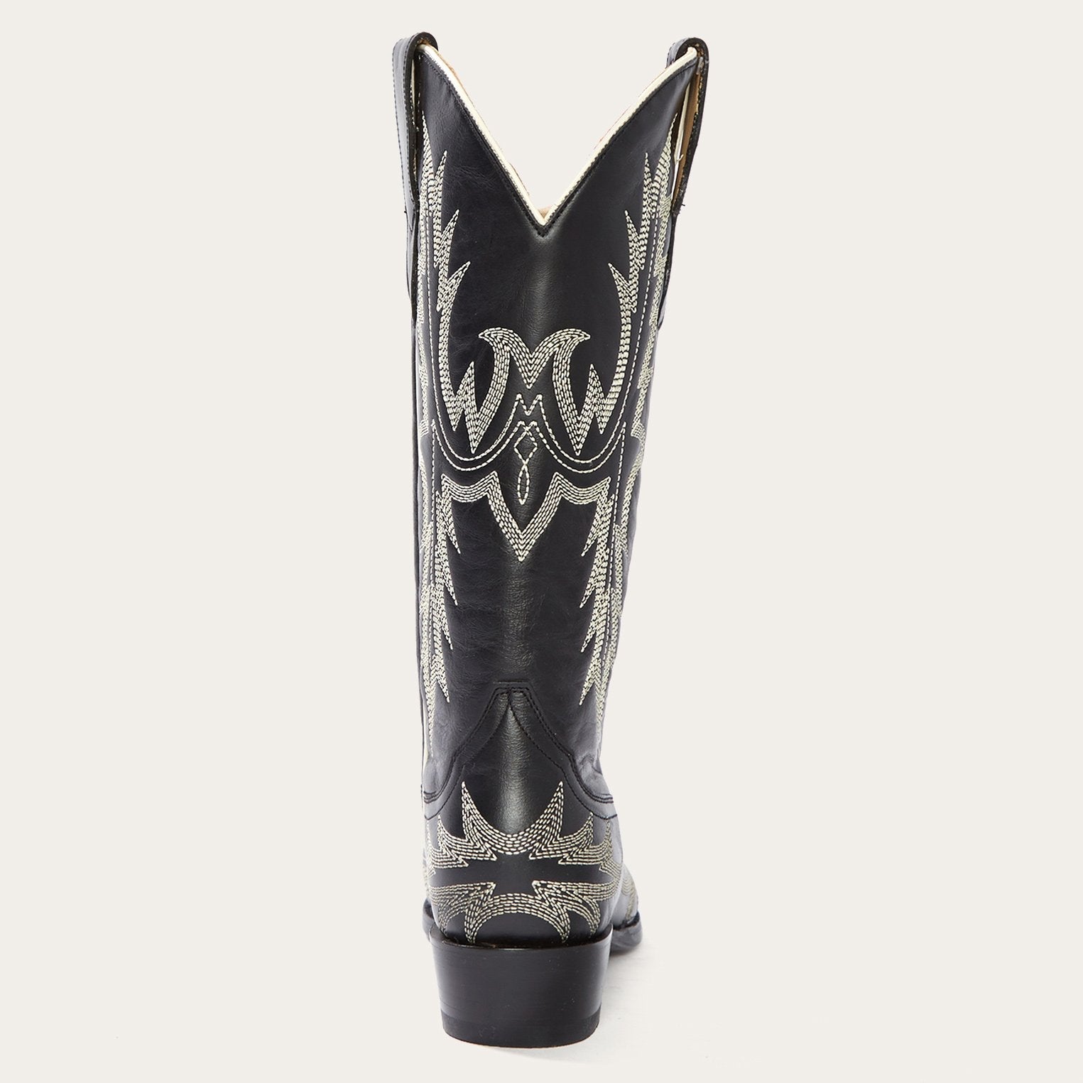 Tina Black & White Flame Embroidered Cowboy Boot Black | Stetson