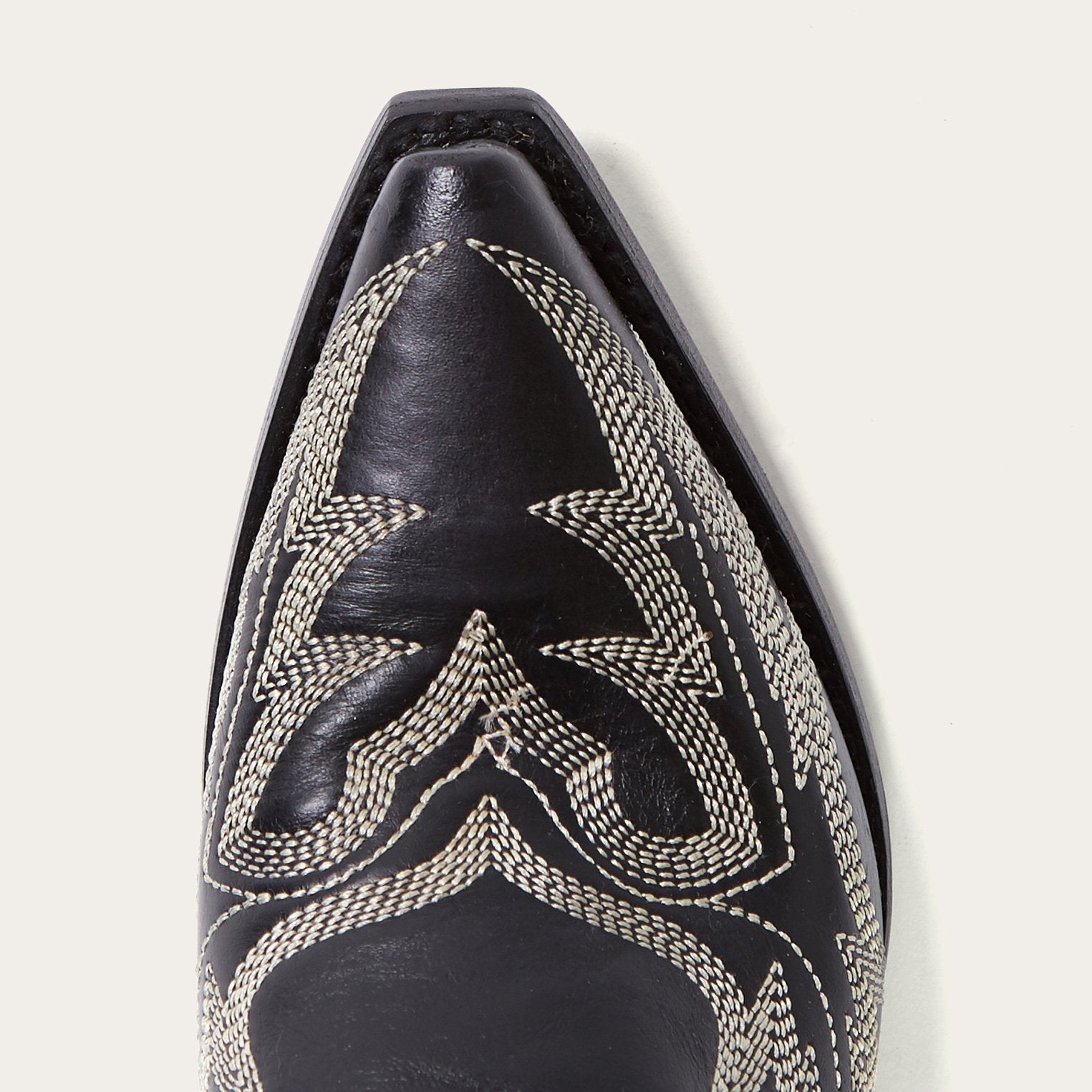 Tina Black & White Flame Embroidered Cowboy Boot Black | Stetson