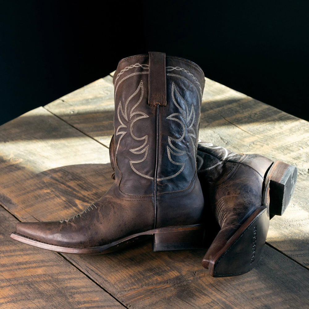 Iris Mid-Calf Embroidered Boot Brown | Stetson