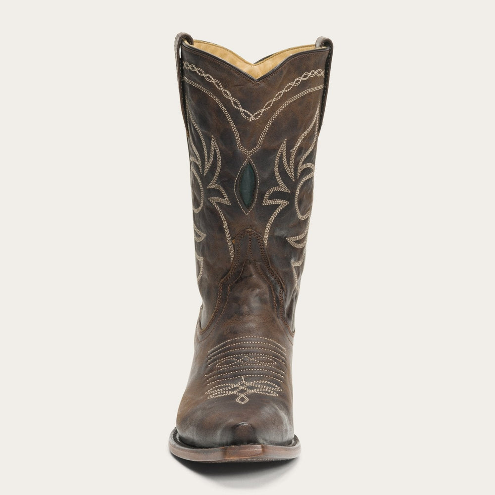 Iris Mid-Calf Embroidered Boot Brown | Stetson