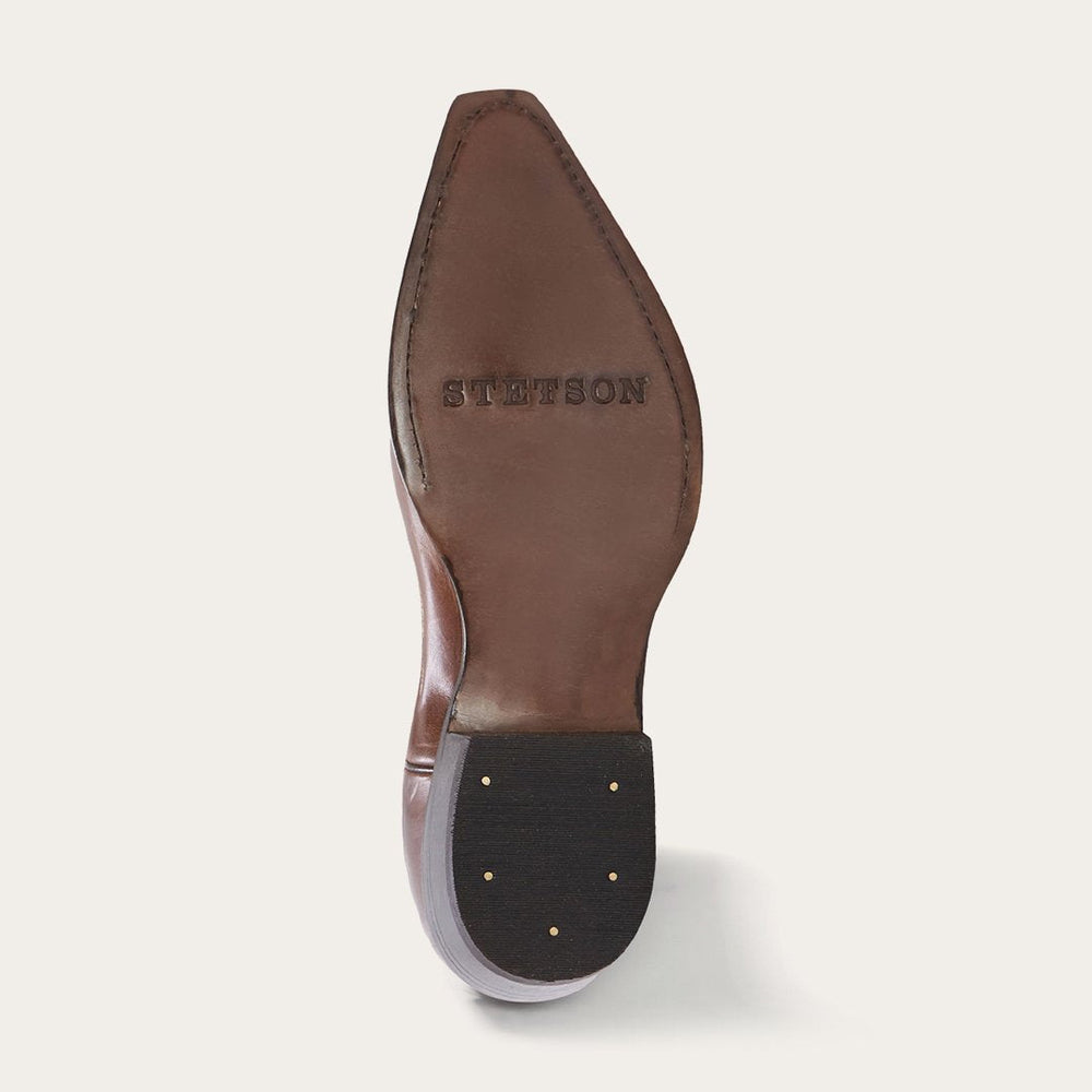 Adeline Burnished Brown Back Zip Cowboy Boot Brown | Stetson