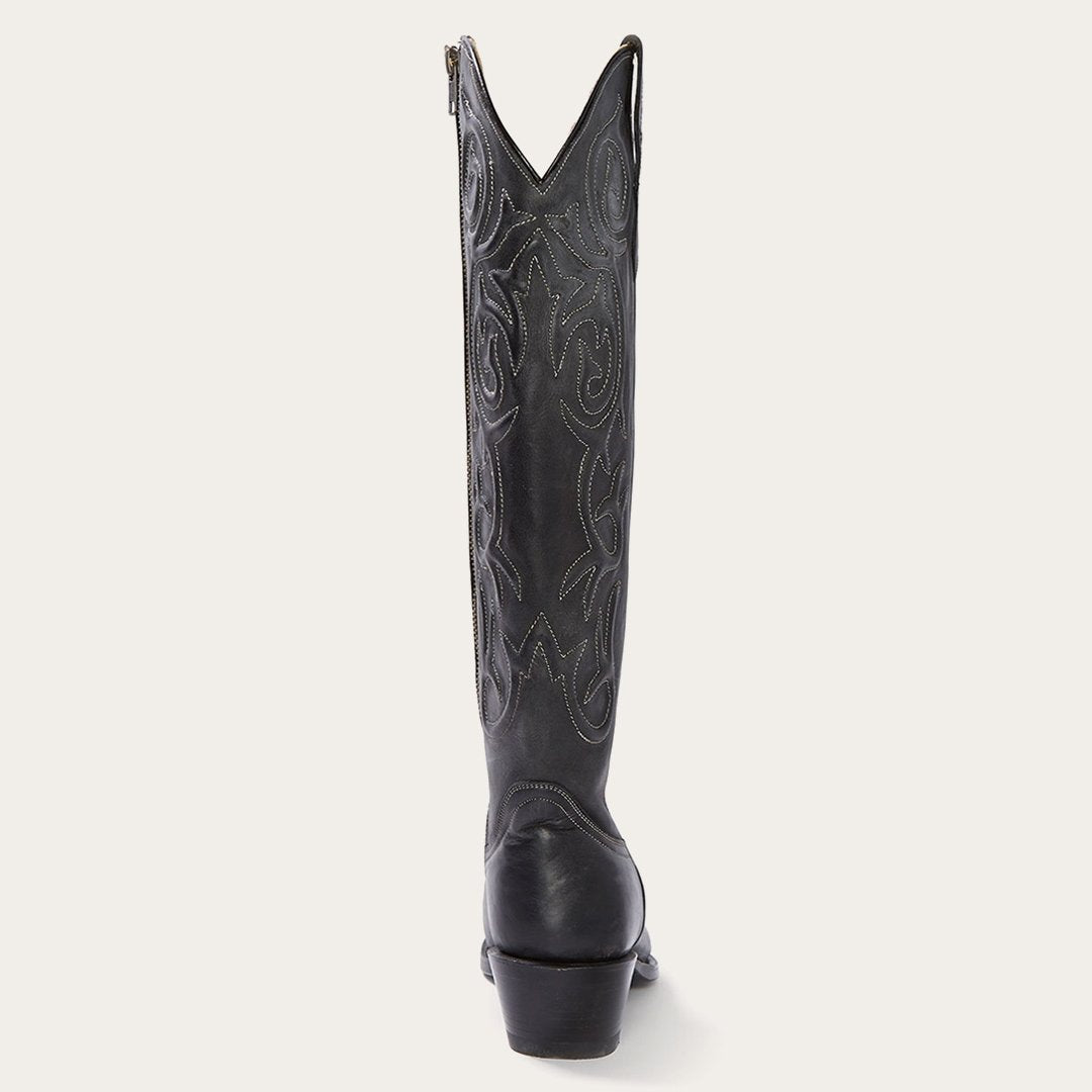 Blair Corded Side Zip Cowboy Boot Black | Stetson