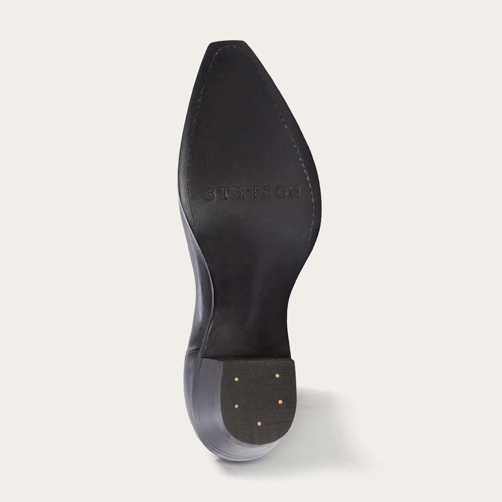 Blair Corded Side Zip Cowboy Boot Black | Stetson