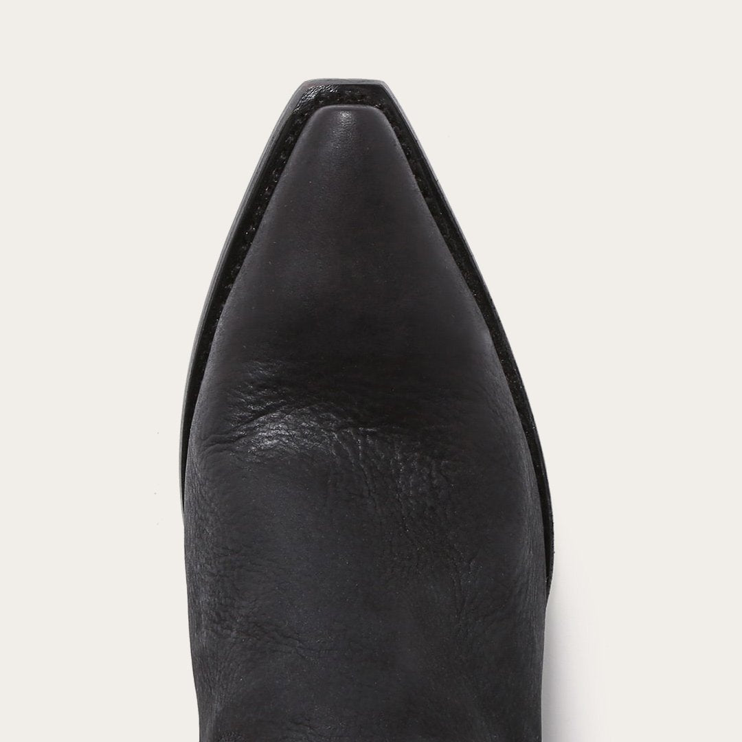 Glam Over-The-Knee Fringe Boot Black Leather | Stetson