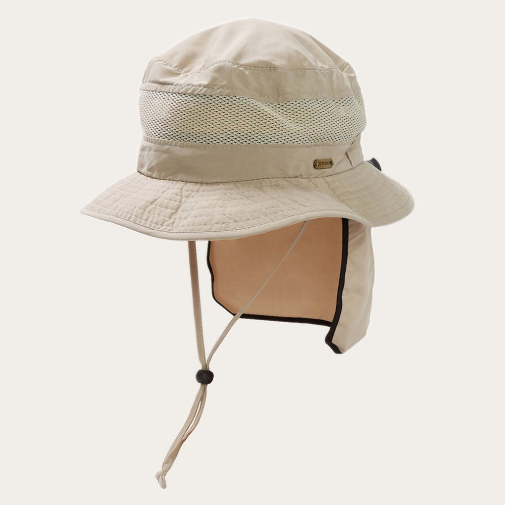Switchback 'No Fly Zone' Mesh Bucket Hat Khaki | Stetson