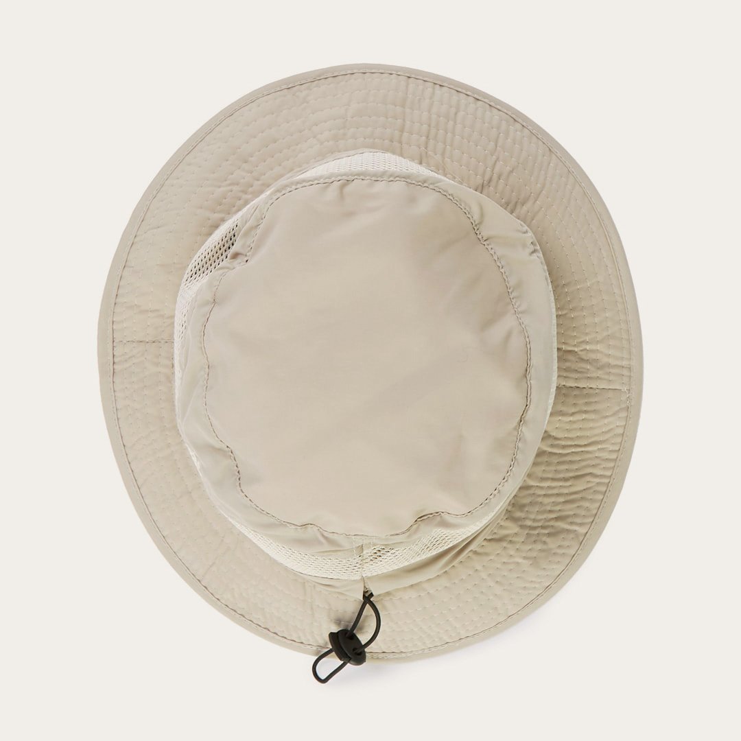 Switchback 'No Fly Zone' Mesh Bucket Hat Khaki | Stetson