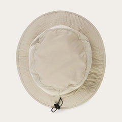 Switchback 'No Fly Zone' Mesh Bucket Hat Khaki | Stetson