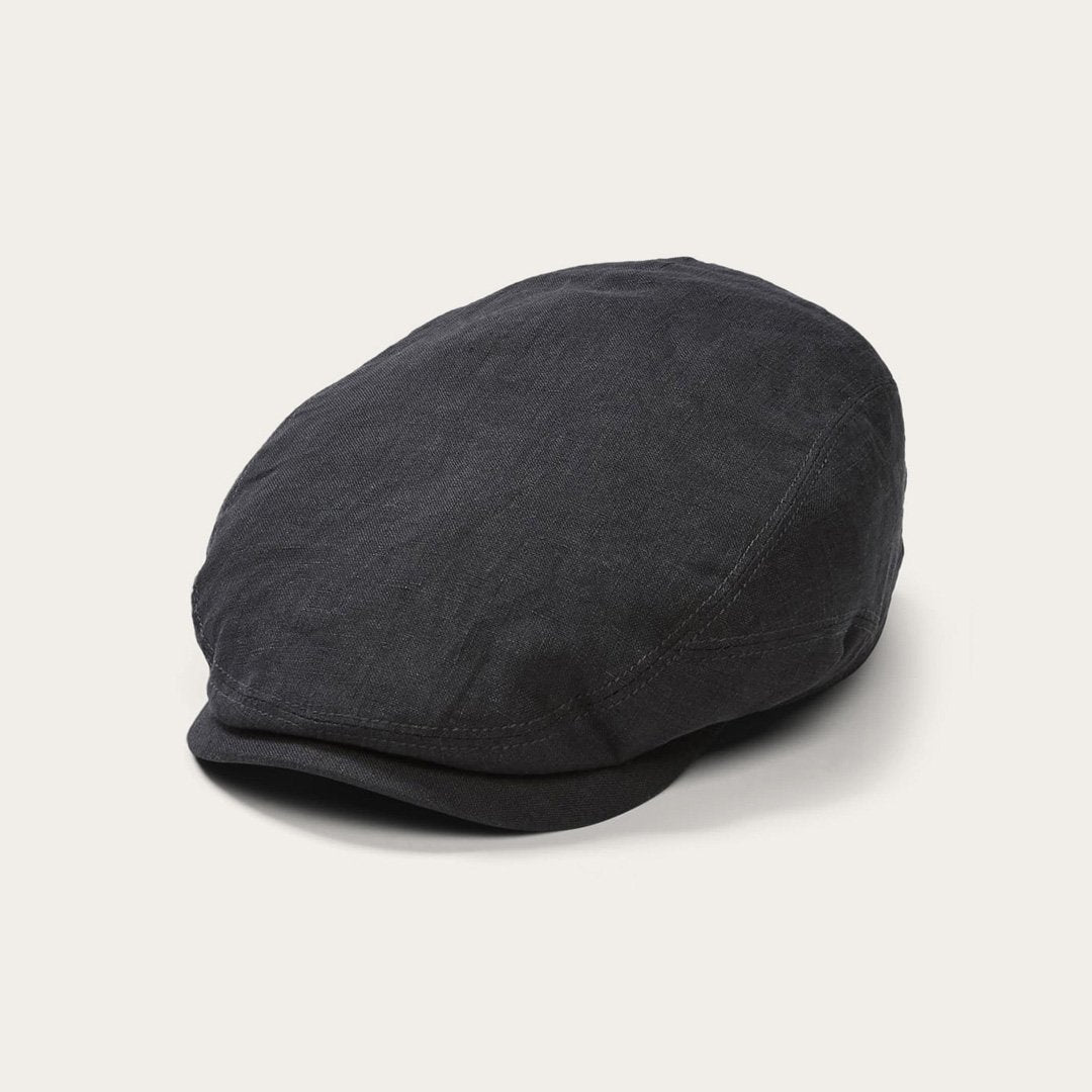 Premium Linen Driver Cap Black | Stetson