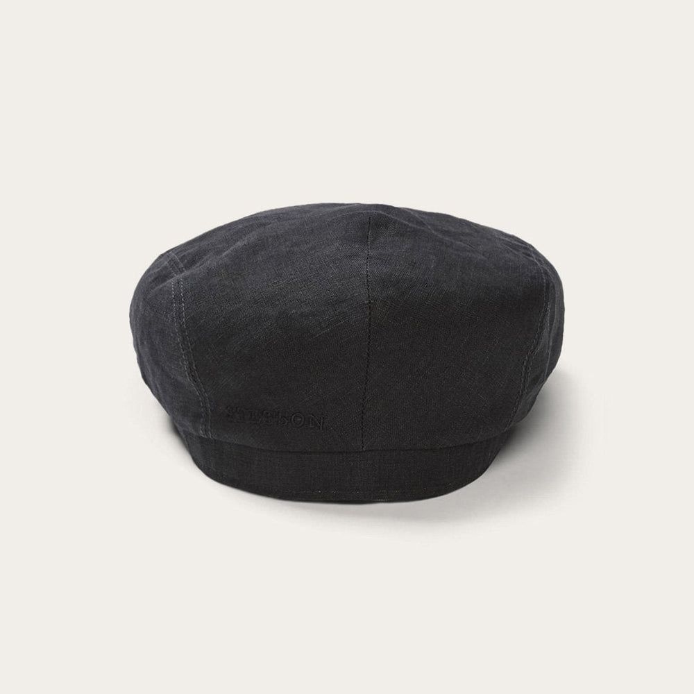 Premium Linen Driver Cap Black | Stetson