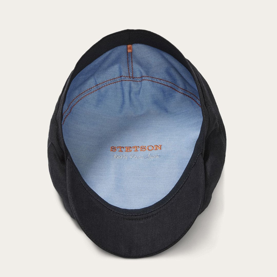 Premium Linen Driver Cap Black | Stetson