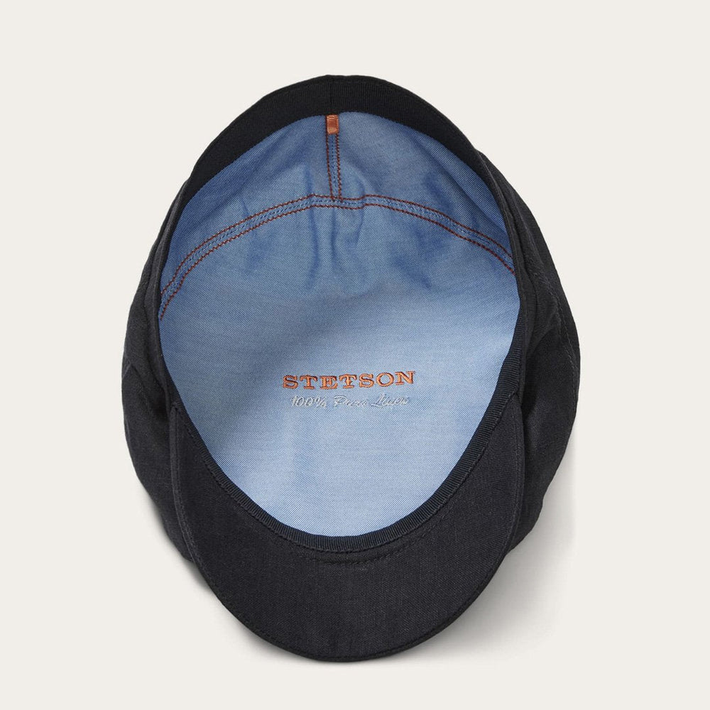 Premium Linen Driver Cap Black | Stetson