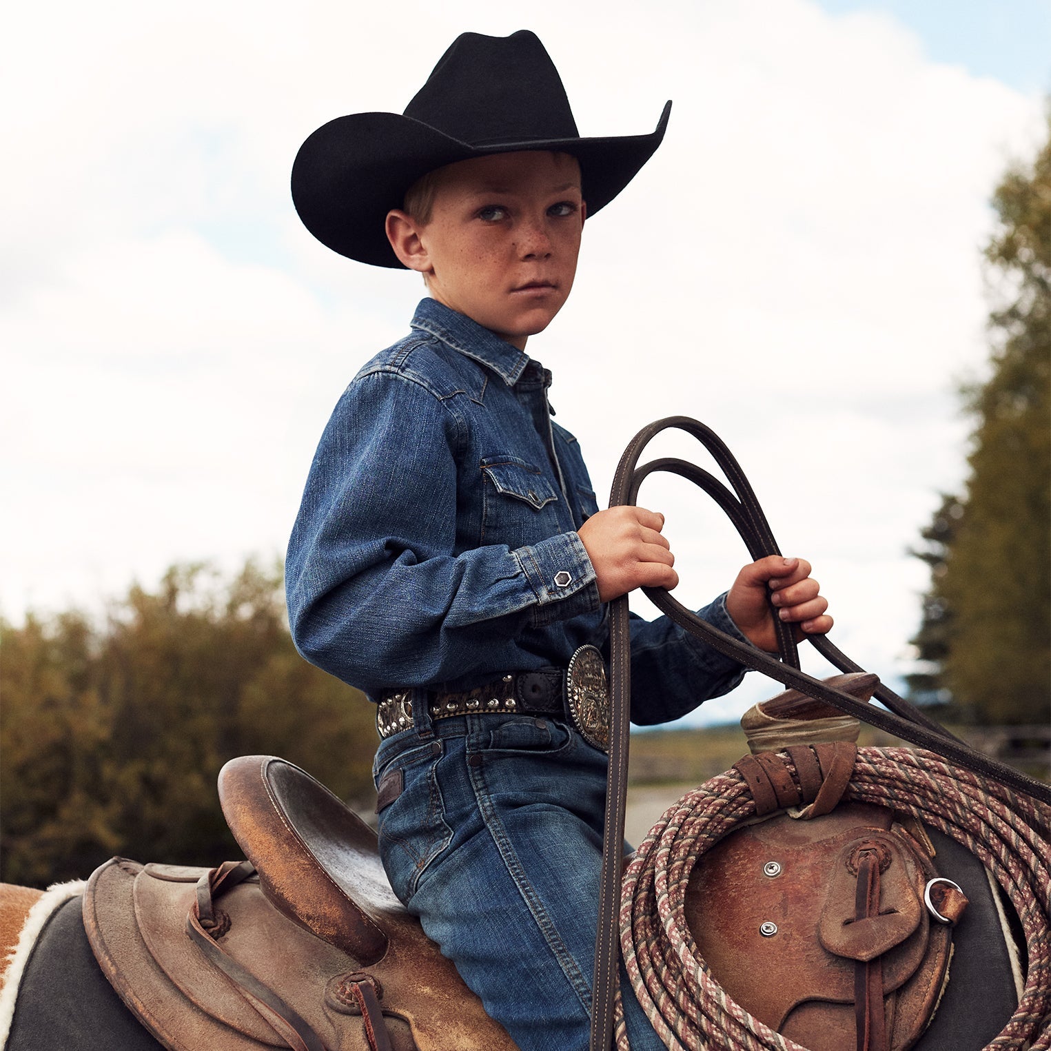 Giddy Up Youth Cowboy Hat Black | Stetson